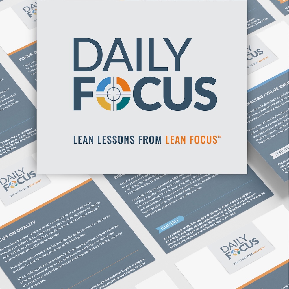 Lean Focus Daily Focus Sign-Up Lean Focus Daily Focus Sign-Up